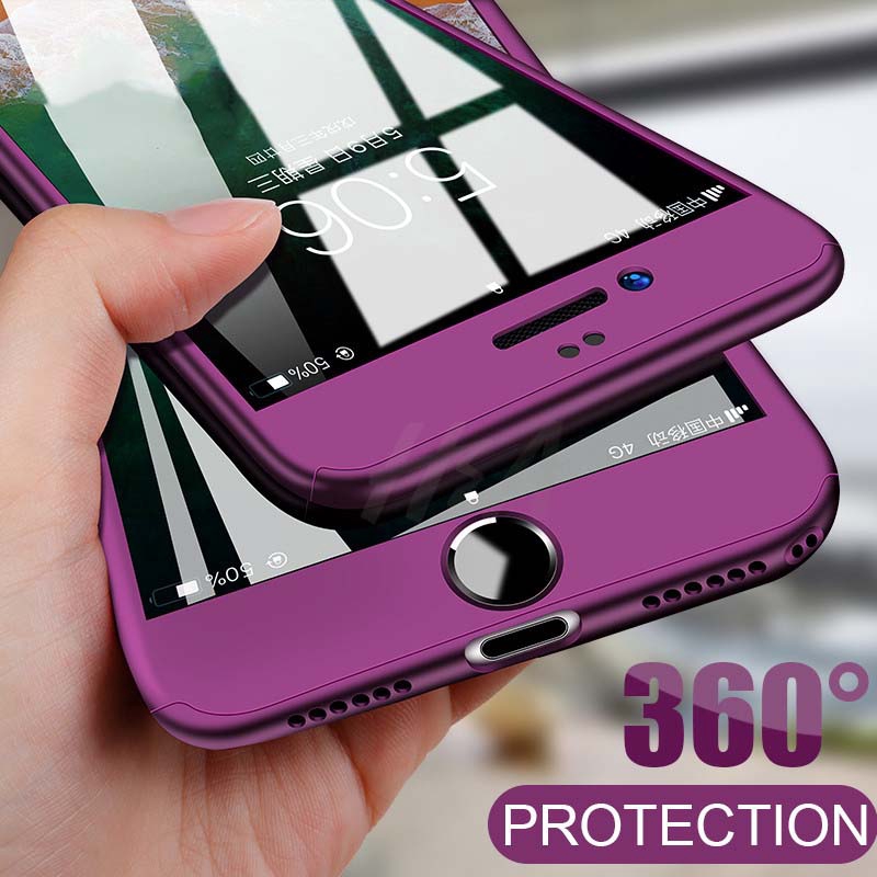 เคสโทรศัพท์มือถือประกอบแบบแข็งครอบคลุมทั้งตัวสําหรับ iPhone 6 6s Plus 7 8 Plus