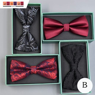 🔥SALE🔥 Bowtie หรูหรา เนื้อผ้าโพลีเอสเตอร์ ปรับระดับได้ (ชุดB)