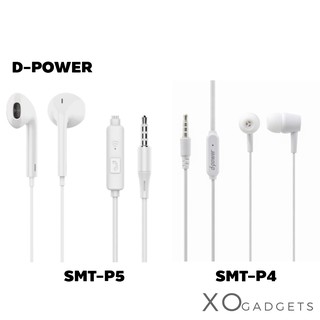 D-POWER  หูฟัง Small Talk (White) รุ่น SMT-P4 และ SMT-P5 ดี พาวเวอร์ หูฟังมีสาย  รับประกัน 1 ปี