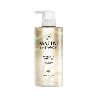 Pantene แพนทีนโกลด์ แชมพู สูตรผมเด้งมีน้ำหนัก 300 มล. Pantene Gold Perfection Weighty Bounce Shampoo 300 ml