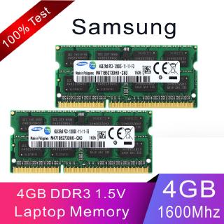 หน่วยความจําแล็ปท็อป 8 GB 2x 4 GB Samsung 4GB 2Rx8 DDR3 1600Mhz PC3-12800 Sodimm 1. สมุดโน้ต 5 V