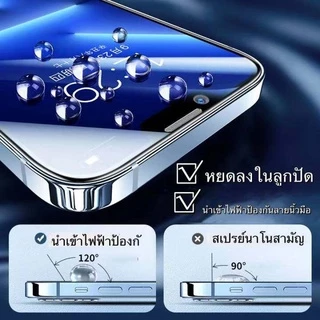 🔥🔥ฟิล์มกระจก For ฟิล์ม iPhone 17 11 13 12 14 15 16 Pro Max XR 7 8 Plus XS Max 6S Plus แบบเต็มจอ ไร้ฝุ่น ความแม่นยําสูง