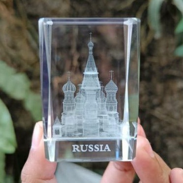 Redsquare Moscow คริสตัลแสดงของที่ระลึกโดย Moscow รัสเซีย