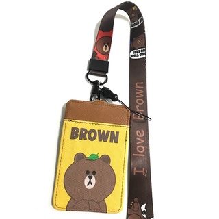 BROWN  สายคล้องคอ สายคล้องบัตร ที่ใส่บัตร ซองใส่บัตร ที่ใส่บัตร พร้อมสายคล้องคอ ลาย BROWN  I LOVE BROWN งานดี  by  PMYL