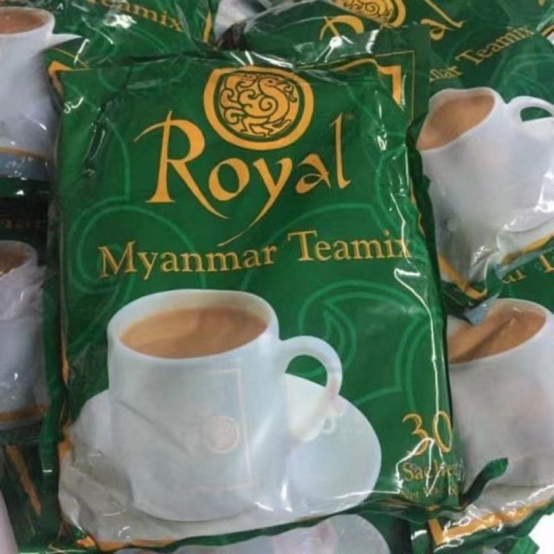 ชาพม่า "Royal Myanmar Texmix" ชานม 3 in 1 สินค้าส่งจากไทย หมดอายุปี 2026