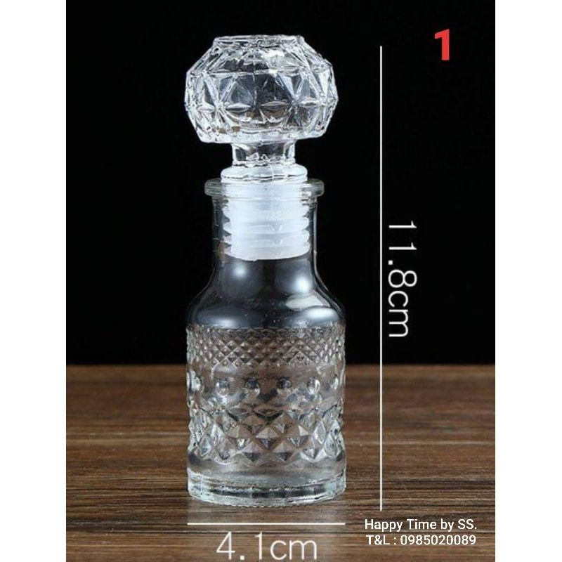 ขวดแก้วไวน์ใส ใส่น้ำอบ น้ำหอม ขนาดบรรจุ 50 ml. ราคา ถูกที่สุด ดีลบีเคเค แกลเลอรีภาพที่ 2