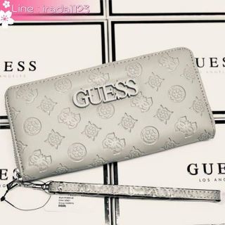 GUESS WOMENS LARGE ZIP AROUND WALLET ของแท้ ราคาถูก