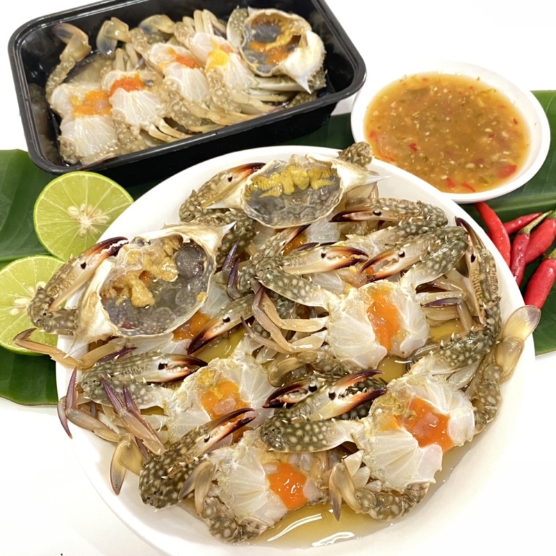 (วันที่ได้รับสินค้าแจ้งในแชท) ปูม้าไข่ดองเกรดพรีเมี่ยม ใช้ปูสดเป็นๆทุกตัวเนื้อหวาน สด อร่อยแน่นอน