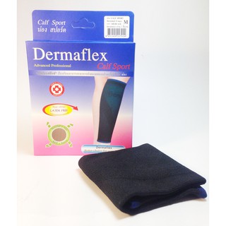 [1ชิ้น] ผ้ายืดพยุงน่อง ป้องกัน บรรเทาอาการปวดบวมของกล้ามเนื้อ Dermaflex Calf Sport