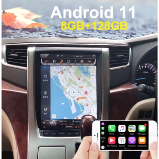 Tesla อุปกรณ์เสริม12.1 inch Android 11 For Toyota Alhard Vellfire 20 Series 20082014 Tesla Style Car DVD layer GS Naviga