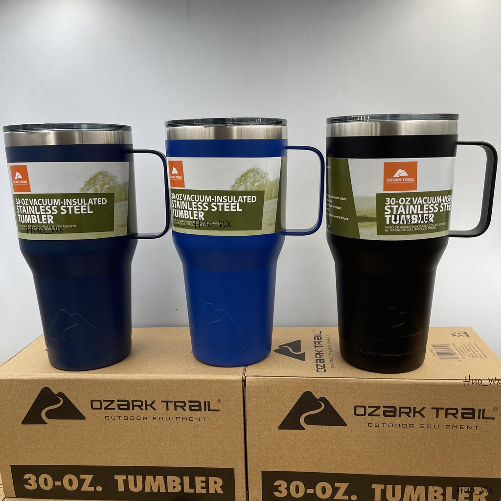 2121 ใหม่ 30oz ด้ามจับแก้วเก็บความเย็น แก้วเก็บเย็น Ozark trail Tumbler (ของแท้100%) แบรนด์แท้จาก Walmart ขนาด30ออนซ์