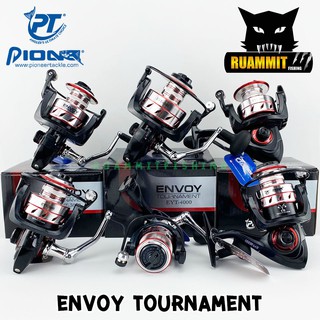 รอกสปินนิ่ง PIONEER ENVOY TOURNAMENT EYT-1000/2000/3000/4000/5000/6000 (SILVER RED)