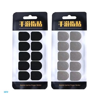 WIN 10 Pieces Mobile Game Finger Stickers Full Touch Screen Finger Sticker Sweat-Proof &amp; Breathable Screen Contact Stickers