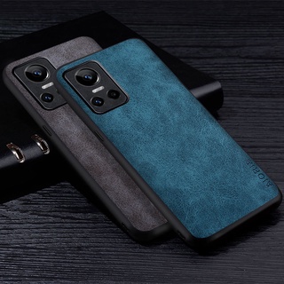 Aioria เคส Realme GT Neo 3 neo3 เคสหนัง เรียบง่าย ป้องกันลายนิ้วมือ สีพื้น ไม่ซ้ําใคร รู้สึกเหมือนหนัง