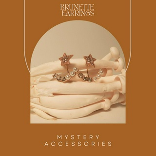 MA666: Brunette Earrings | Mystery Accessories ต่างหู ต่างหูดาว