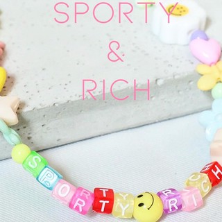 🔥สินค้าพร้อมส่ง🔥Sporty &amp; Rich necklace  สร้อยแฟชั่น รับซัมเมอร์นี้ ห้ามพลาด💯