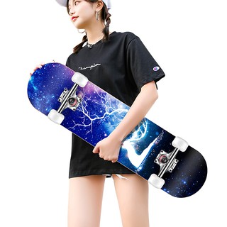 LANCAMP สเก็ตบอร์ด 4 ล้อ skateboard  JS23 สเก็ต บอร์ดSkateboards Customized สเก็ตบอร์ดแฟชั่น ลายสวย เลือกได้