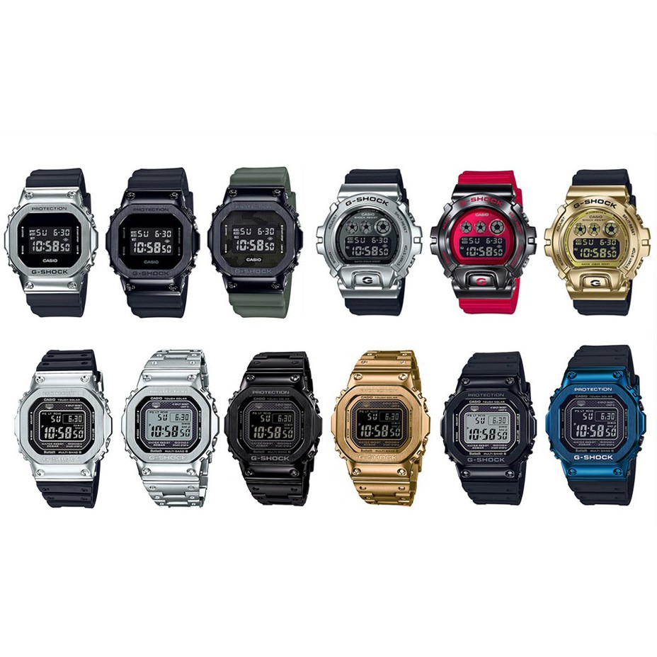 Casio G-Shock นาฬิกาข้อมือผู้ชาย GM-5600,GM-5600-1,GM-5600B-1,GM-5600B-3,GM-6900-1,GM-6900B-4,GM-6900G-9,GMW-B5000