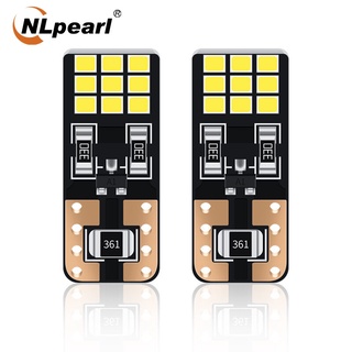 Nlpearl หลอดไฟ Led W5W 194 T10 2016 18Smd สําหรับติดป้ายทะเบียนรถยนต์ 2 ชิ้น