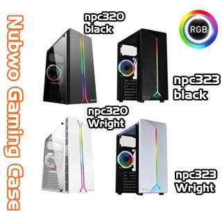 CASE (เคส) NUBWO HORIZON NPC-320, NPC-323ไฟ RGB  (มี 2สี สีดำ|สีขาว)