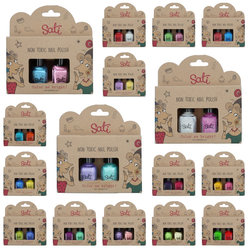 SATI - สีทาเล็บสำหรับเด็ก สูตรน้ำปลอดสารพิษ NON-TOXIC NAIL POLISH