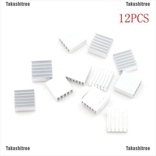 ฮีทซิงค์ระบายความร้อน takashitree 14x14x6 มม. 0 0 12 ชิ้น