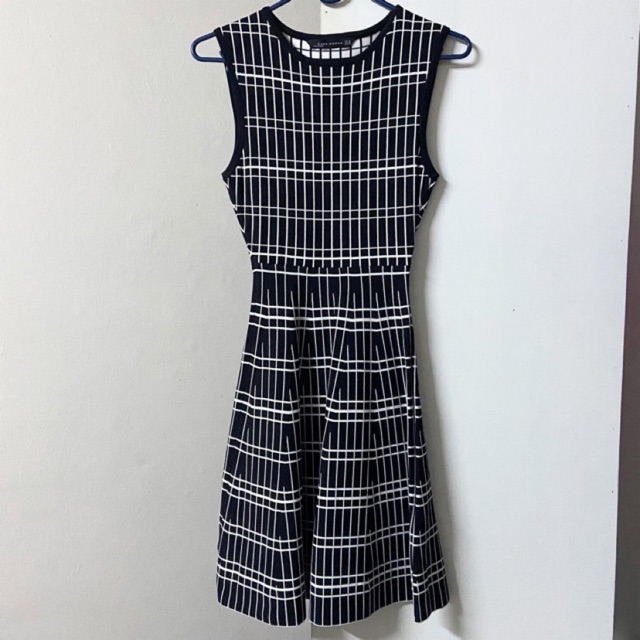 ZARA Women dress (เดรสดำ-ขาว)