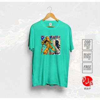 Kaos ZA WARUDO เสื้อยืด พิมพ์ลายอนิเมะ DIO BRANDO VS KUJO JOTARO JOJO BIZARRE BAJU สไตล์ญี่ปุ่น