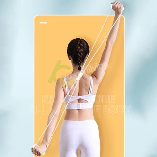 Allsking ยางยืดโยคะ อุปกรณ์บริหารต้นขา ยางยืดเลข 8 สร้างกล้ามเนื้อ ยางยืดบริหารแขน อก ขา ยางยืดออกกำลังกาย ยืดหยุ่นได้ดี