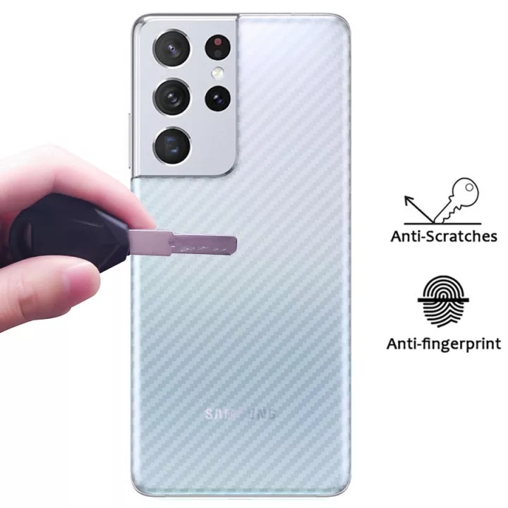 ฟิล์มกันรอย ฟิล์มหลัง เคฟล่า Samsung Galaxy S21/S21Plus/S21Ultra/Note20/Note20Ultra/S20/S20Plus/S20U