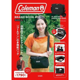 Coleman Brand Book #3 - Black รุ่นพิเศษจากญี่ปุ่น กระเป๋าสะพายข้าง พร้อมส่ง