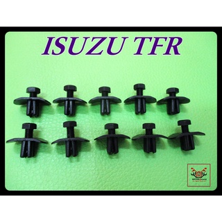 ISUZU TFR INNER FENDER LOCKING CLIP with SCREW SET "BLACK" (10 PCS.) (243) // กิ๊บล็อคบังฝุ่นใน ตัวสกรู สีดำ (10 ตัว)