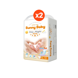 [ส่งฟรี] Sunny Baby Ultra Slim & Dry Pants คละไซซ์ S58+6/M56+4/L50/XL44/XXL40ชิ้น (x2แพ็ค) แพมเพิสกลางคืน แพมเพิส กางเกงผ้าอ้อม ซันนี่เบบี้ ทุกเพศ แพมเพิสเด็ก แพมเพิสยกลัง เดย์แอนด์ไนท์ ผ้าอ้อมเด็ก ผ้าอ้อมเด็กแรกเกิด