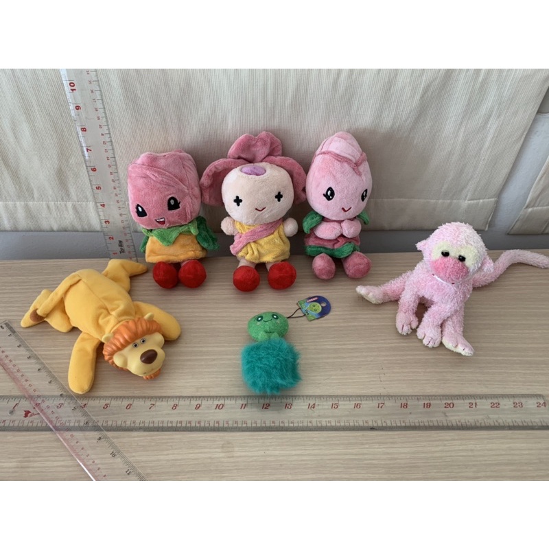 สินค้ามือสอง💥  ตุ๊กตา น้องดอกไม้ / พวงกุญเเจ สาหร่าย🪸/ลิง ty pets