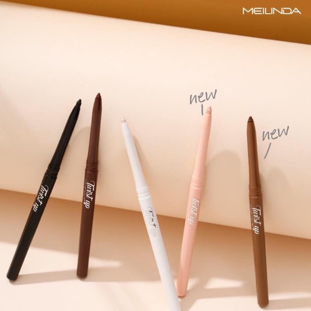 Twist Up Eyeliner Pencil" Meilinda💕MC3077 เมลินดา ดินสอเขียนขอบตา เนื้อ
