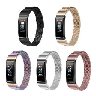 สายนาฬิกาข้อมือสแตนเลสแม่เหล็ก milanese สําหรับ huawei band 3 / band 3 pro / Band 4pro4 pro