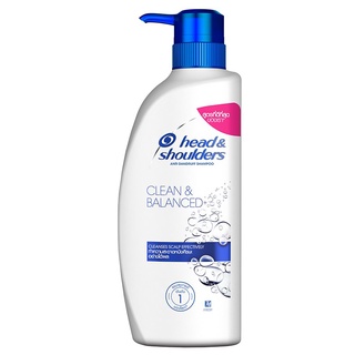 🔥อย่างดี🤩!! Head &amp; Shoulders แชมพู สูตรคลีนแอนด์บาลานซ์ ขนาด 450 มล. 🚚พร้อมส่ง!! 💨