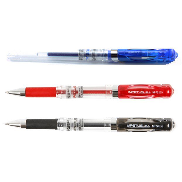 WJ.(2 ด้าม) ปากกาเจล M&G GP1111 0.7 มม.