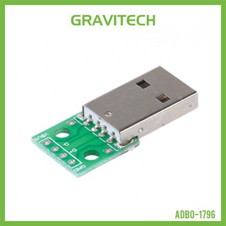 [Gravitechthai]USB Type A to DIP 2.54mm Adapter/Breakout Board