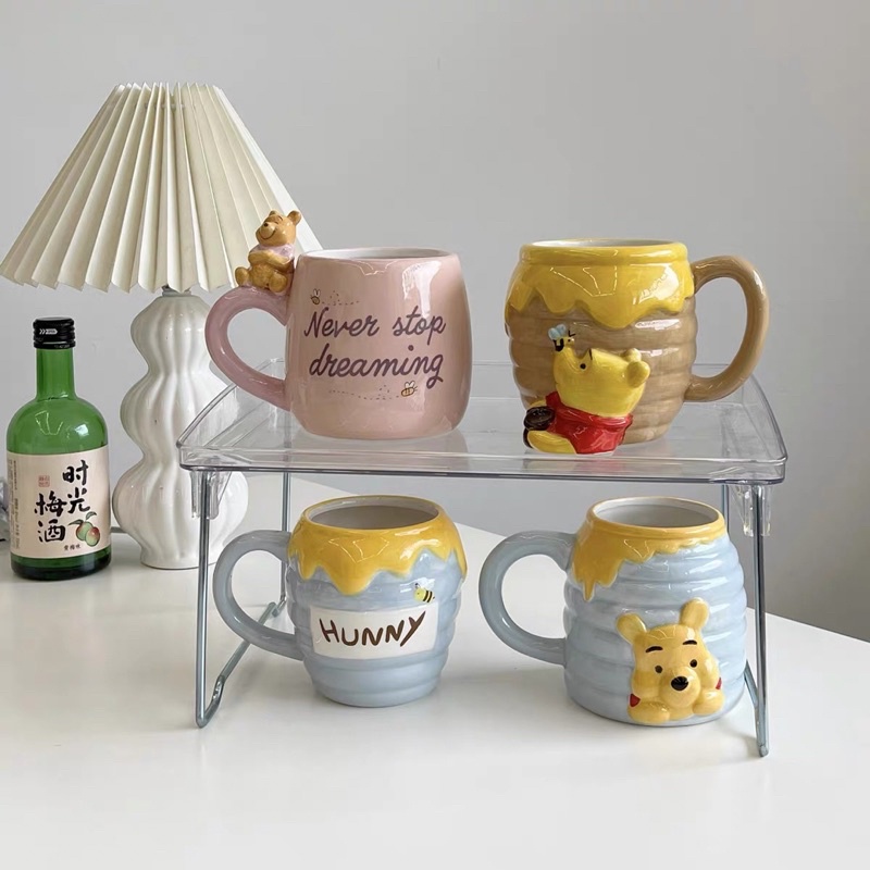 พร้อมส่ง MM แก้วน้ำ หมีพูห์ Winnie The Pooh แก้วมัค แก้วกาแฟ เซรามิค ceramic น่ารัก ของขวัญ 70052 70053 70054 70055