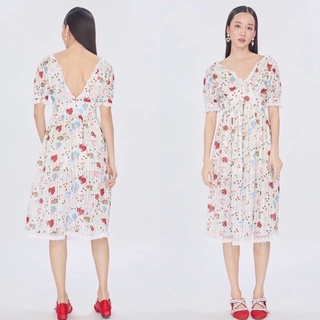 Maxidress เดรสลายดอกไม้ เดรสคอวี เดรสกระโปรง เดรสงานป้าย