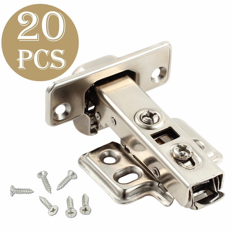 20x Soft Close Kitchen Cabinet Door Hinge Hydraulic Slow Shut Clip