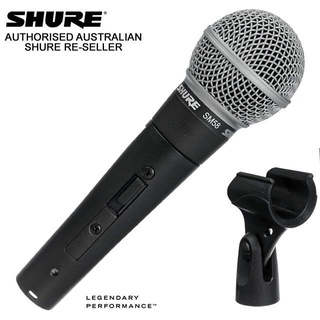 SHURE SM58S | ไมค์สำหรับร้อง/พูด ไมโครโฟนมีสวิตช์ เปิด/ปิด ไดนามิกไมโครโฟน Vocal Dynamic Microphone ของแท้ รับประกัน2ปี