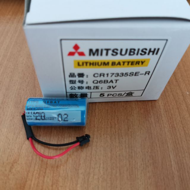 GT15-BAT  A6BAT MR-BAT Mitsubishi CR17335SE-R Q6BAT 3V PLC Black Plug Lithium Industrial Battery