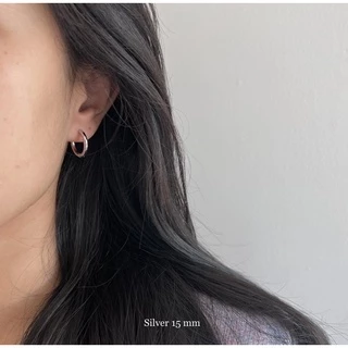 A.piece ต่างหูห่วง waterproof [stainless steel] Basic Hoop