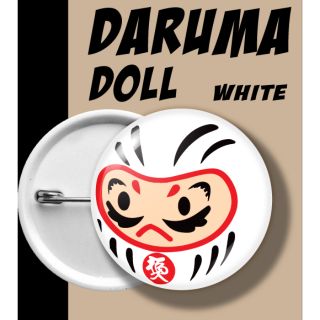 เข็มกลัด ดารุมะ ขาว WHITE DARUMA