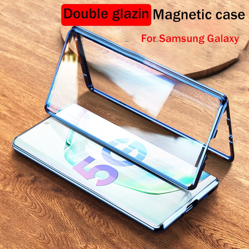 SAMSUNG สองด้านเคสโทรศัพท์แม่เหล็กสําหรับSamsung A15 A55 A16 A35 A56 S20FE S21FE S23FE S24FE S25Edge
