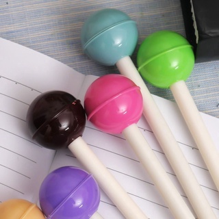 6 ชิ้น น่ารัก ช็อคโกแลต อมยิ้ม เครื่องเขียน สํานักงาน อุปกรณ์การเรียน ปากกาหมึกเจล