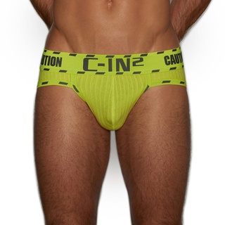 C-IN2 รุ่น CAUTION LOW RISE BRIEF ไซส์ S/M/L/XL/2XL ผลิตจากผ้าฝ้ายเนื้อนุ่มพิเศษเพื่อความสบายเป็นพิเศษ สบายตัว