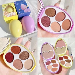 พร้อมส่ง/แท้ อายแชโดว์ &amp;​ ไฮไลท์​ (น้อนไข่)​ Ruhuatuo Eyeshadow​ 7 เฉดสี เนื้อแมทผสม​ชิ​มเมอร์​ กันน้ำ สีสวย ติดทนนาน